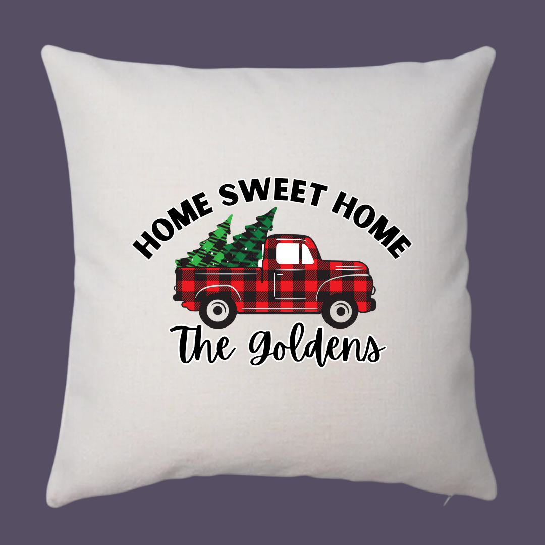 Custom Home Sweet Home Pillow Cover