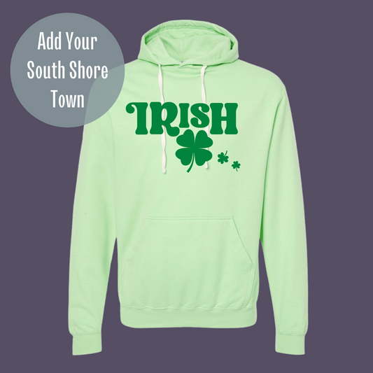 Irish 3D Puff Hoodie (Add Your South Shore Town!)
