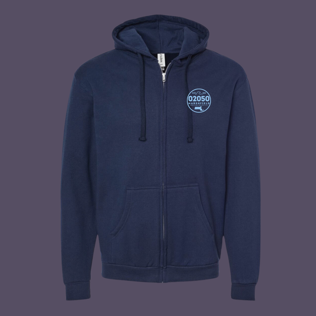 Marshfield Nautical Zipcode Full Zip & Pullover Hoodie