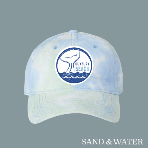 Tie Dye Duxbury Beach Whale Tail Hat