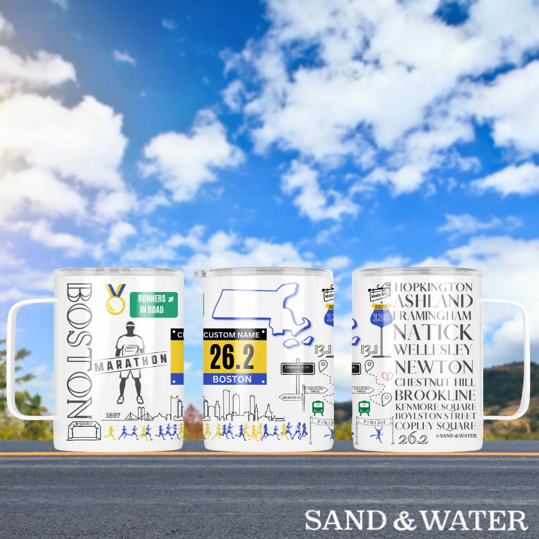 Boston Marathon Camping Mug - Customization Available!