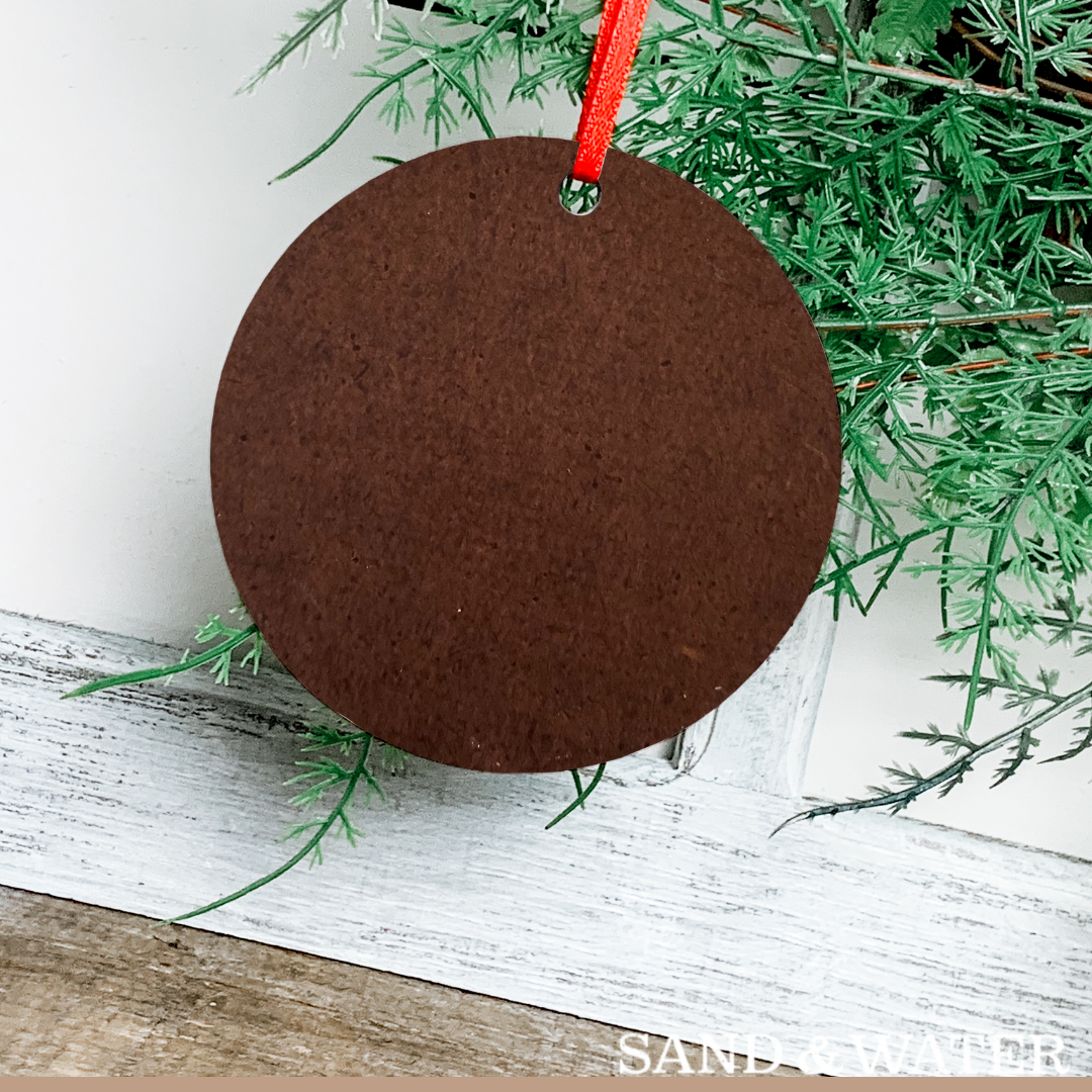 Pet Beach Memorial Custom Ornament