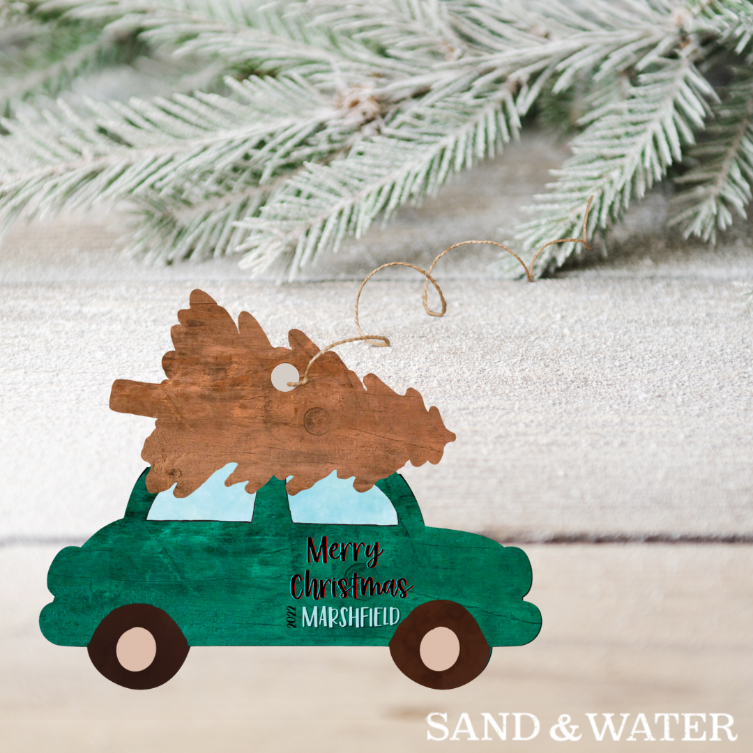 Vintage Car Custom Ornament