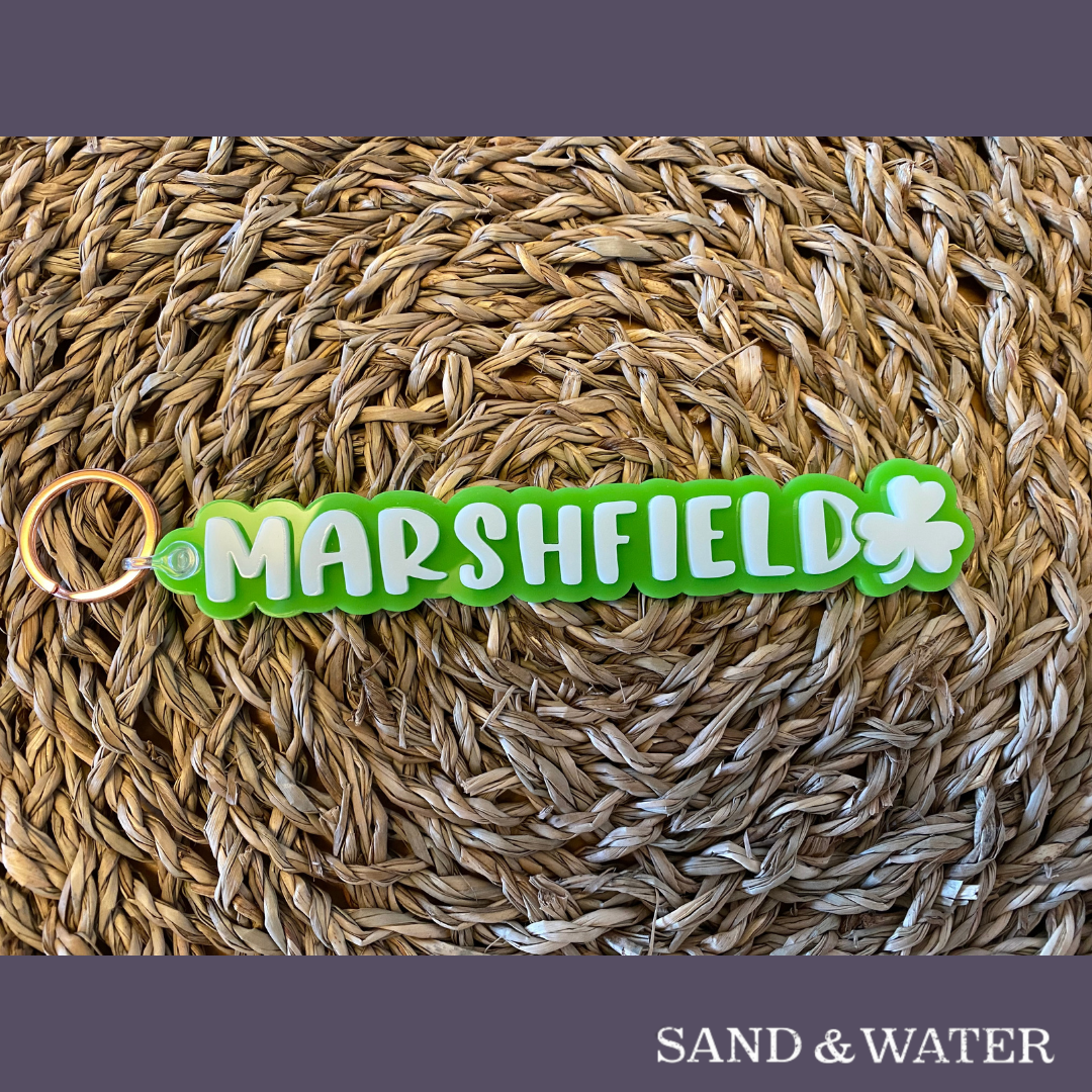 Marshfield Shamrock Keychain