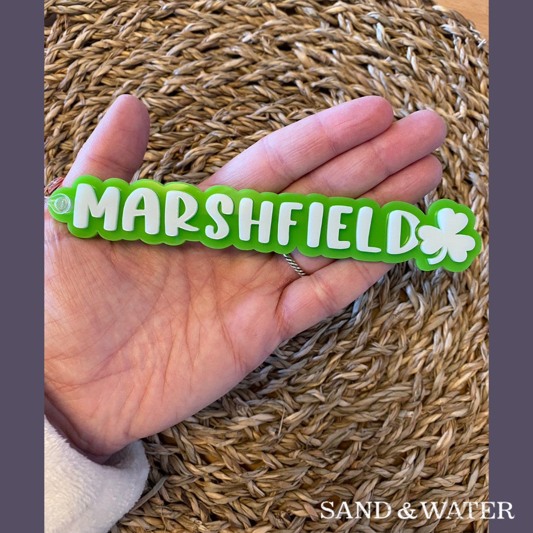 Marshfield Shamrock Keychain