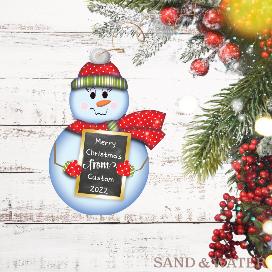 Snowman Custom Ornament