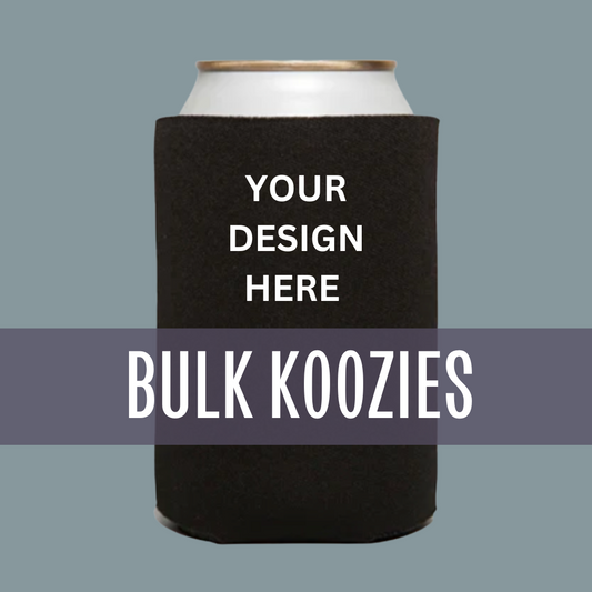 Custom Koozie Logo Design BULK