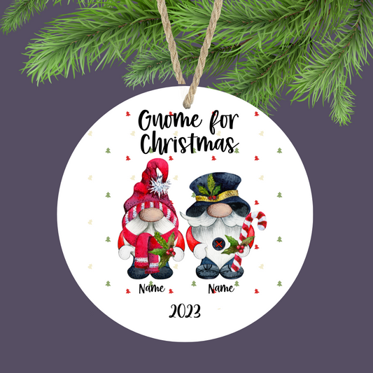 Gnome Family Custom Ornament (2-5 Gnomes)