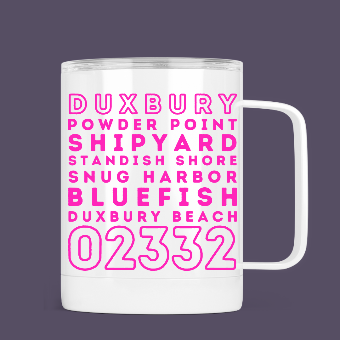 Duxbury Zip Code Camping Mug
