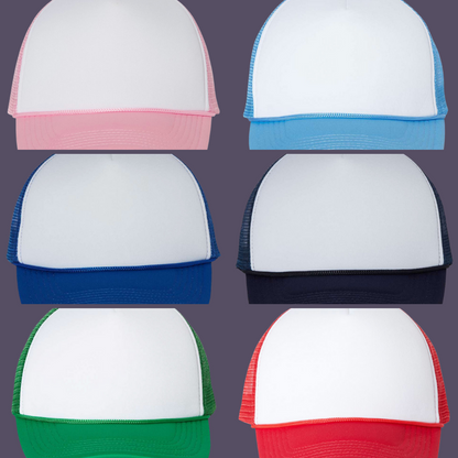 Faux Leather Custom Patch Hat - Foam