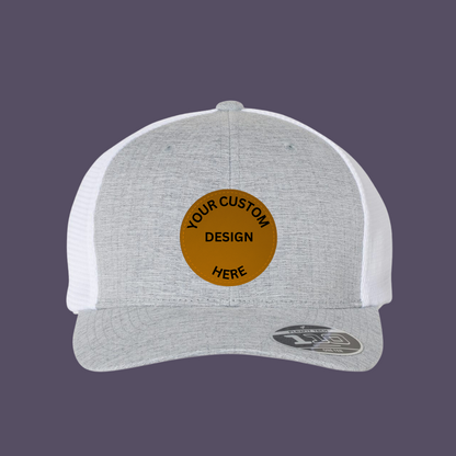 Faux Leather Custom Patch Hat - Richardson