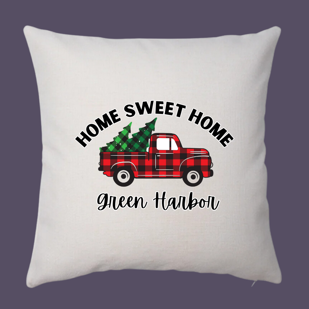 Green Harbor Home Sweet Home Pillow Cover