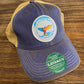 Marshfield Watercolor Whale Tail Hat