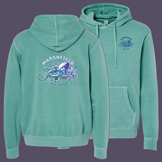 Marshfield Octopus Garment Dyed Hoodie