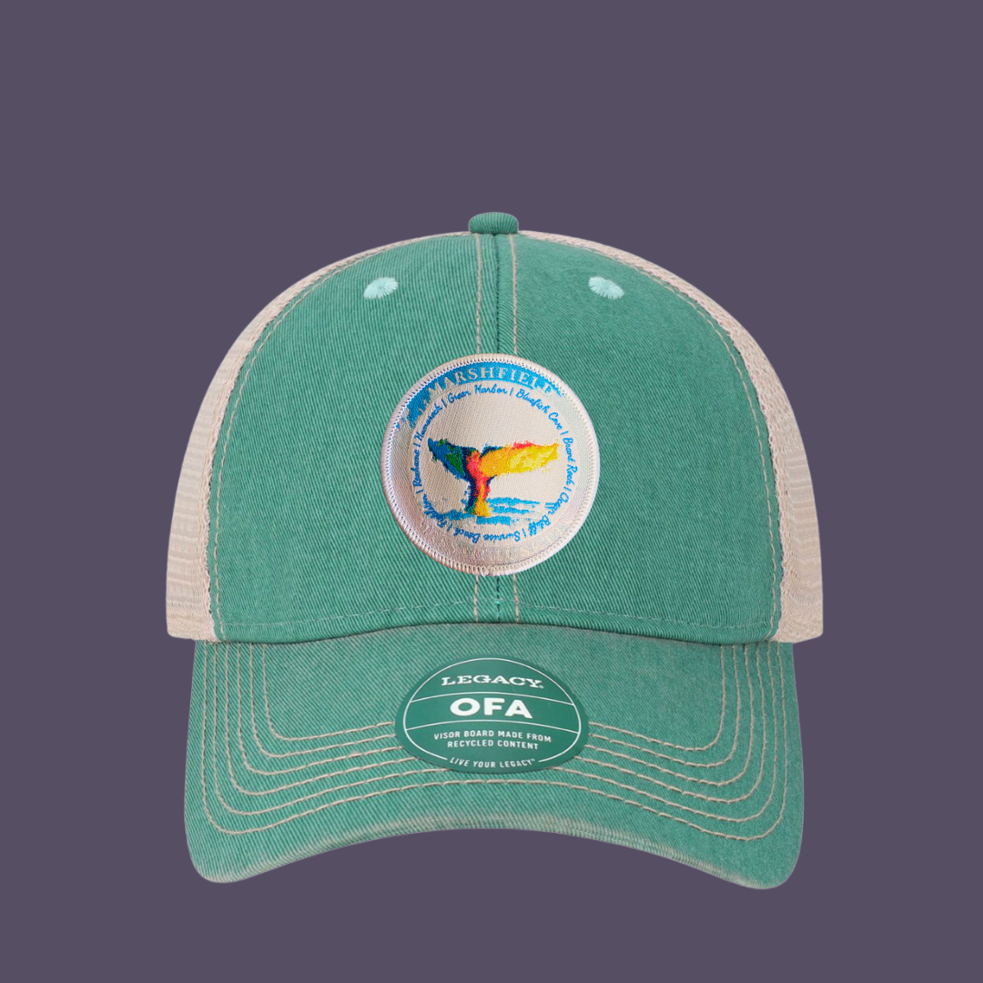 Marshfield Watercolor Whale Tail Hat