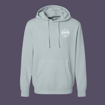 Brant Rock Nautical Zipcode Garment Dyed Hoodie