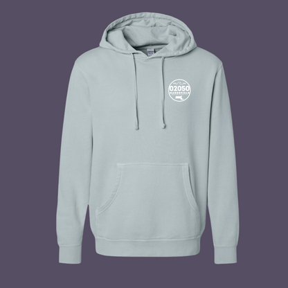 Marshfield Nautical Zipcode Garment Dyed Hoodie