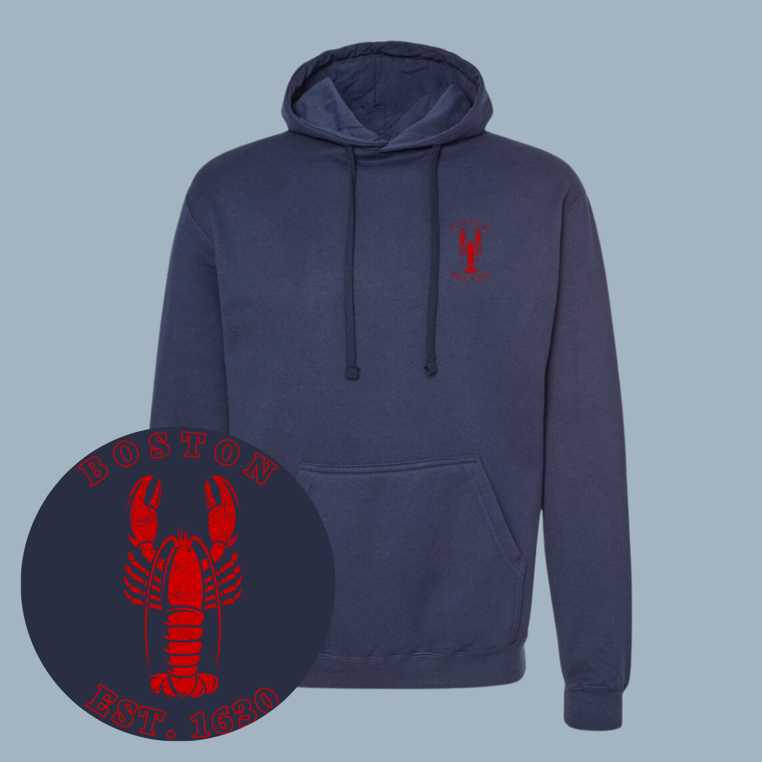 Boston Lobster Flag Hoodie (or Tee!)