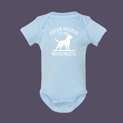 Green Harbor Surf Dog Onesie