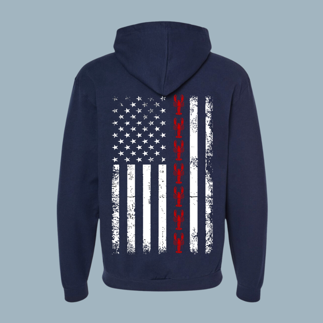 Marshfield Lobster Flag Hoodie