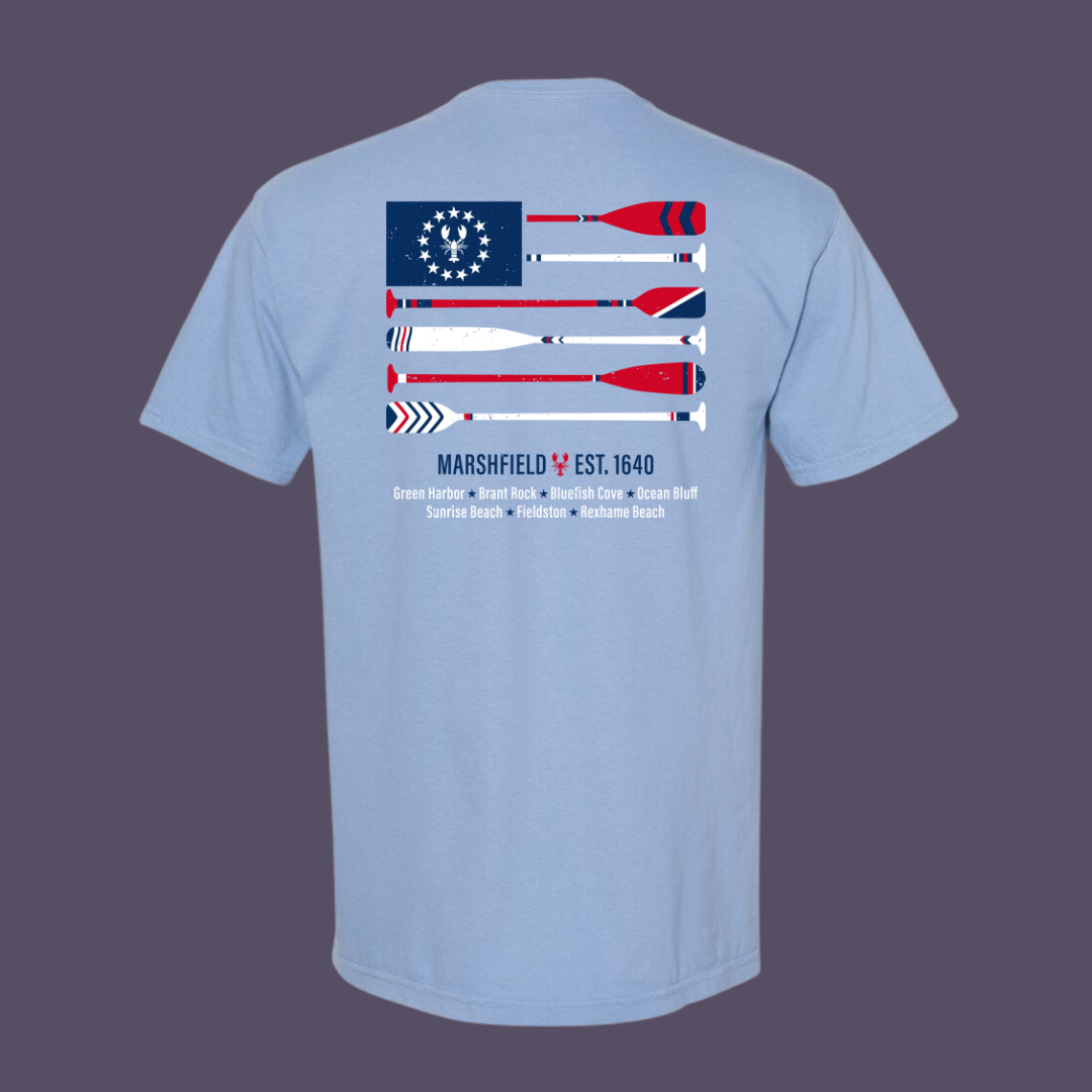 Marshfield Patriotic Flag Oar Tee