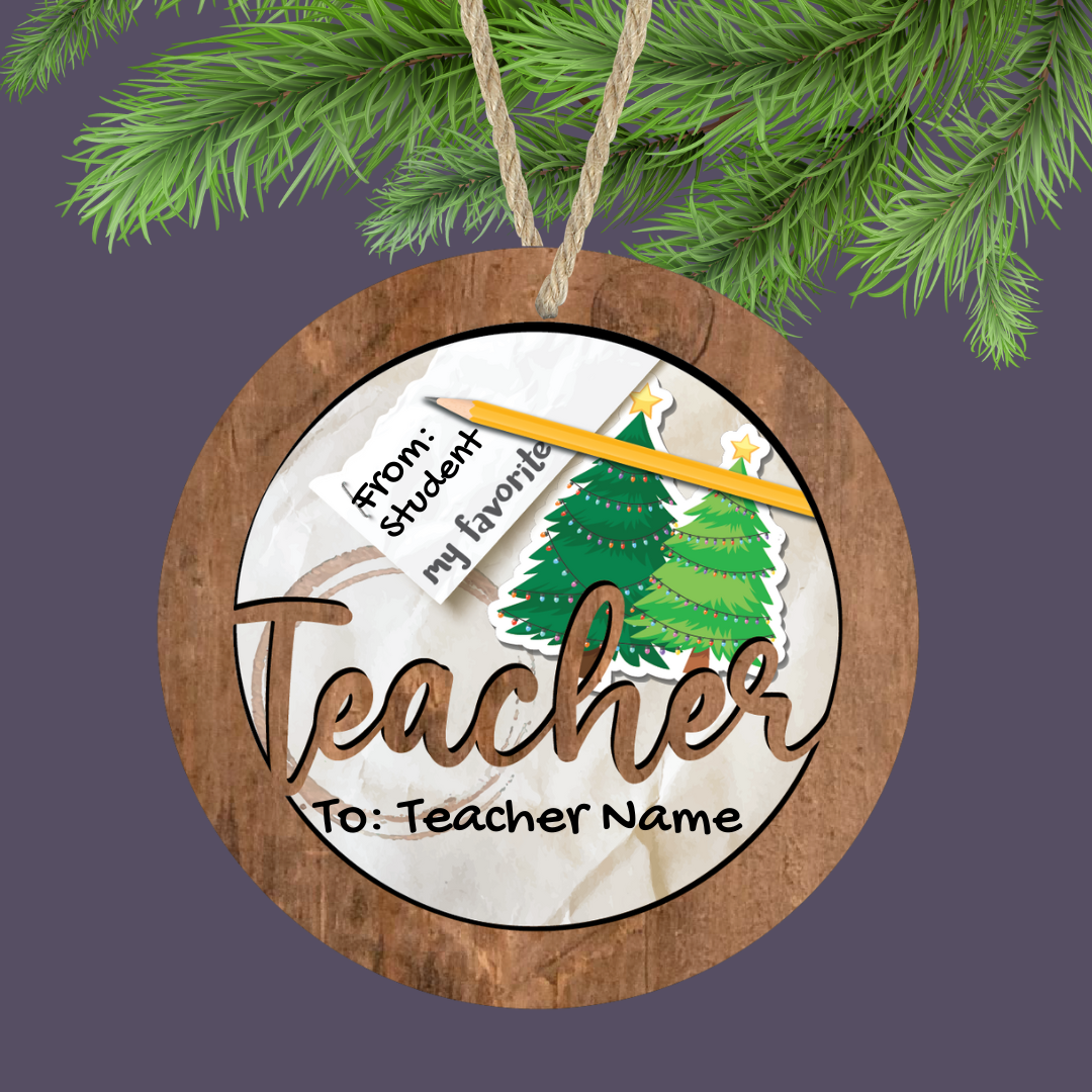Teacher Custom Ornament
