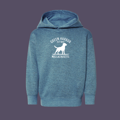 Toddler Green Harbor Surf Dog Hoodie