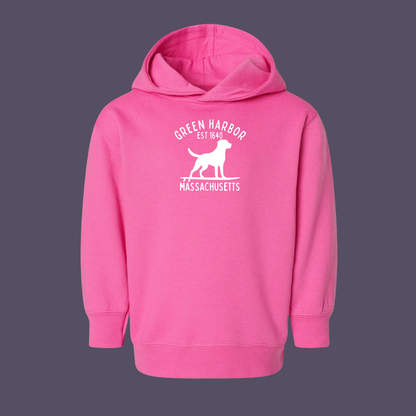 Toddler Green Harbor Surf Dog Hoodie