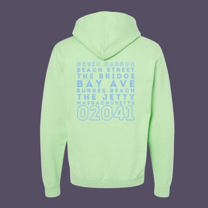 Green Harbor Nautical Zipcode Full Zip & Pullover Hoodie