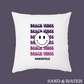 Custom Beach Vibes Pillow Cover