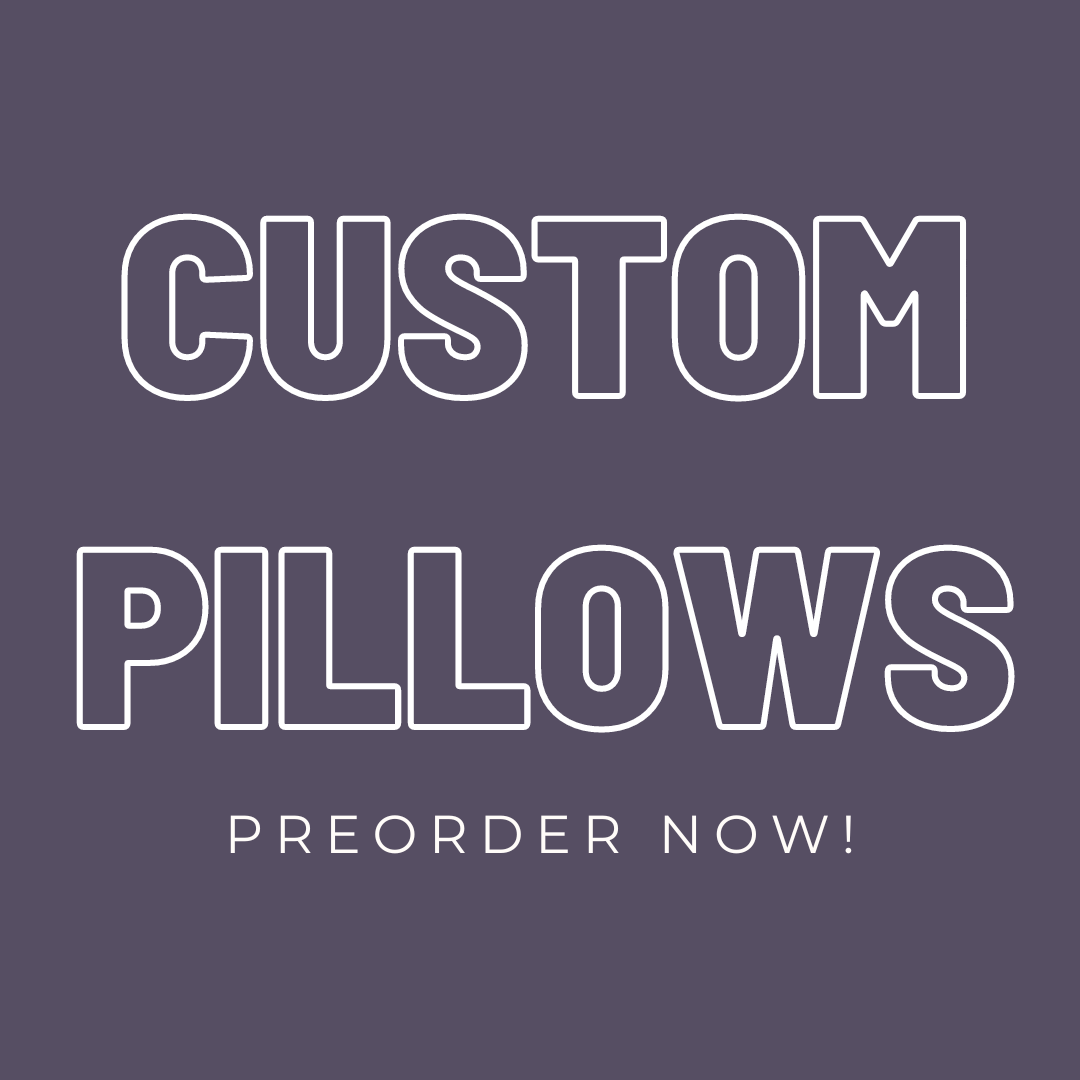 Custom Image & Text Pillow Cover