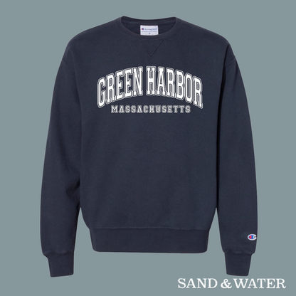 Green Harbor College Style Crewneck Sweatshirt