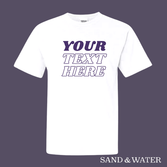 Custom Template Text T-Shirt Designs