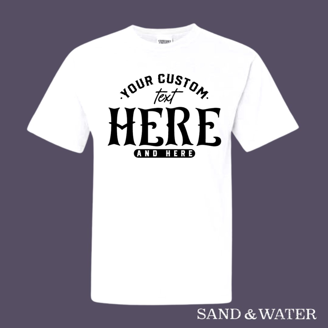 Custom Template Text Image T-Shirt Designs