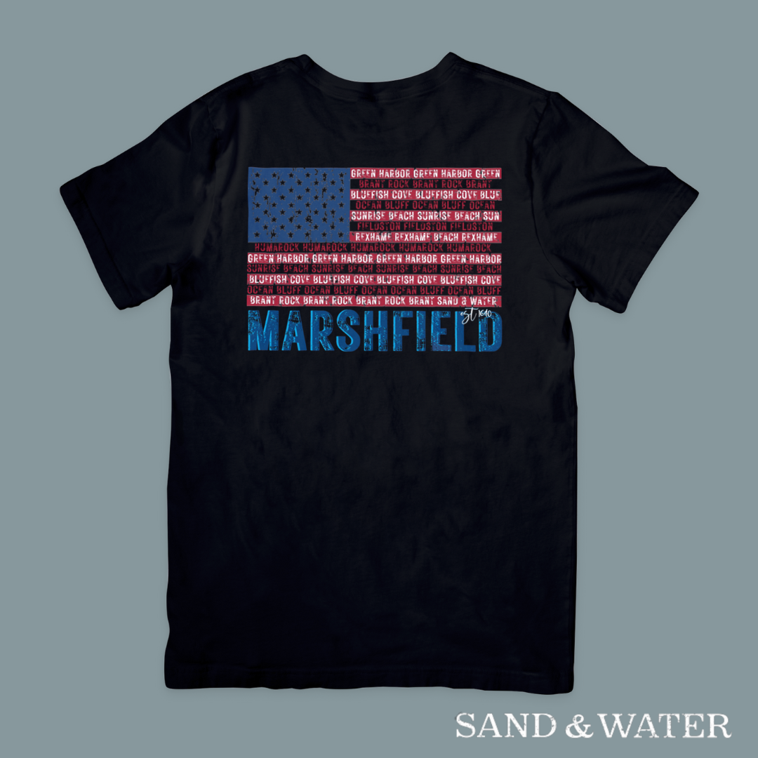 Marshfield Beach Flag Tee