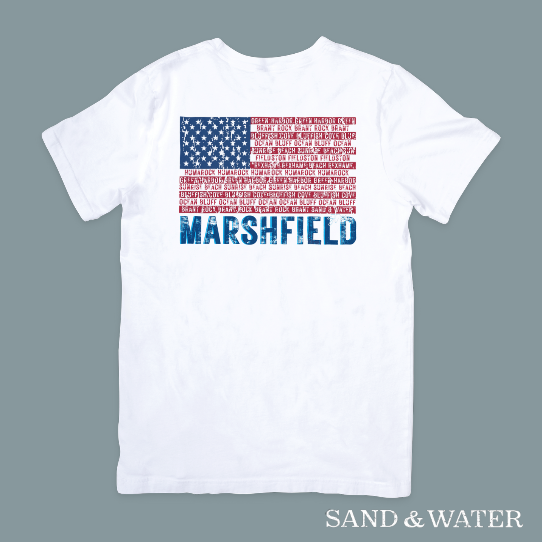 Marshfield Beach Flag Tee