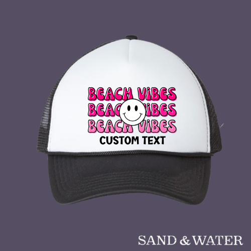 Beach Vibes Custom Foam Hat