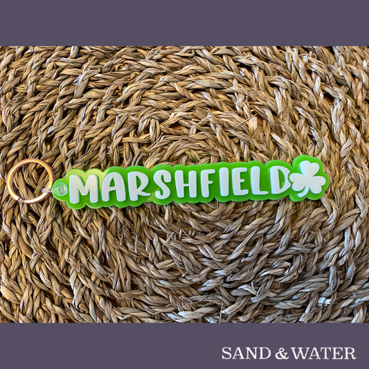 Marshfield Shamrock Keychain
